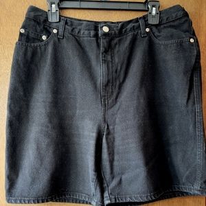 COPY - Crossroads black denim shorts